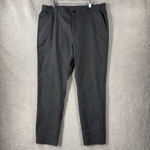 Jack Archer Jetsetter Tech Pants Men 38x32 Space Black Slim Fit Golf Chino